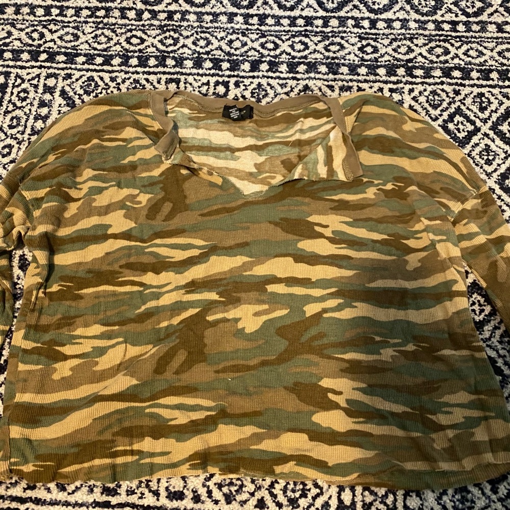 Cropped army long sleeve
